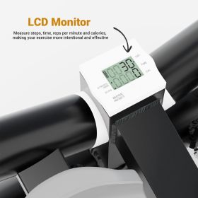 Adjustable Mini Steppers for Exercise Portable Stair Steppers with Ultra Quiet Design Resistance Bands Twist Motion Hydraulic Fitness Stair Climb