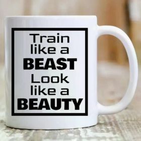 1pc, Fitness and Gym Mug for Weight Trainers Workout Enthusiast Coffee Cup Gift for Working Out Exercise and