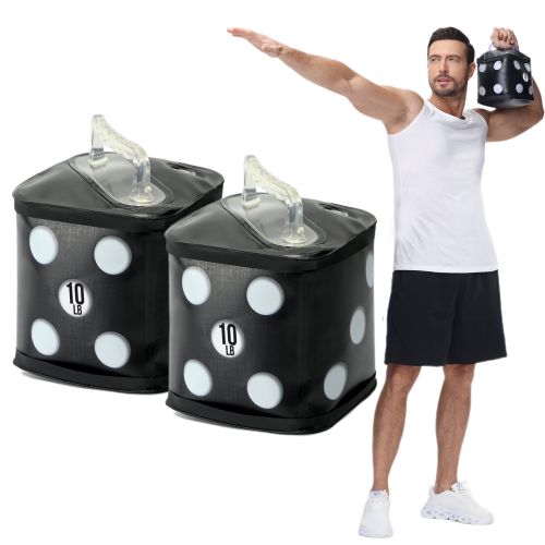 20lb Dumbbell Pairs Outdoor Portable Travel Gym Sports Fitness Home Exercise Yoga Strength Training Water Weights Dumbbell