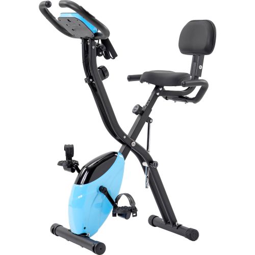 Folding Exercise Bike Fitness Upright And Recumbent X-Bike With 10-Level Resistance Folding Exercise Bike Fitness Upright And Recumbent X-Bike With 10-Level Resistance