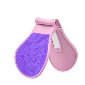 1pc Plastic Butt Trainer (Wear Pants When Using) Pelvic Floor Muscle Correction; Exerciser For Inner Thighs Postpartum Rehabilitation; Buttocks; (Color: Pink Purple)