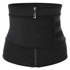 Workout Waist Trainers for Women Sweat Waist Trimmers Weight Loss Body Shaper (Color: Single belt Grey, size: 3XL)
