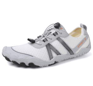 Couples fitness sneakers outdoor beach swimming shoes anti-slip wear-resistant men's and women's running shoes yoga shoes professional upstream s (Color: White, size: 42)