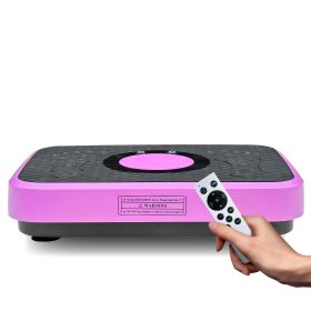 Vibration Plate Fitness Platform, Whole Body Exercise Machine for Lymphatic Drainage, Shaking Workout Board with 120 Speed Levels (Main Material: Rubber, Main Color: Purple)